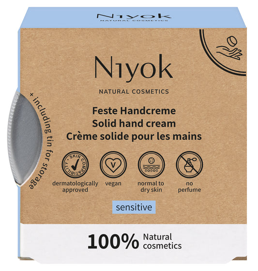 Solid hand cream