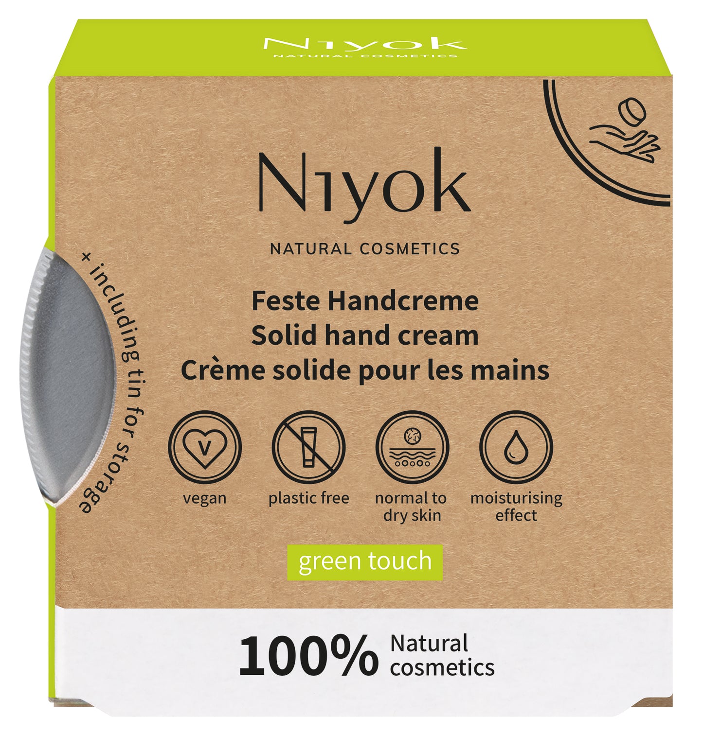 Solid hand cream