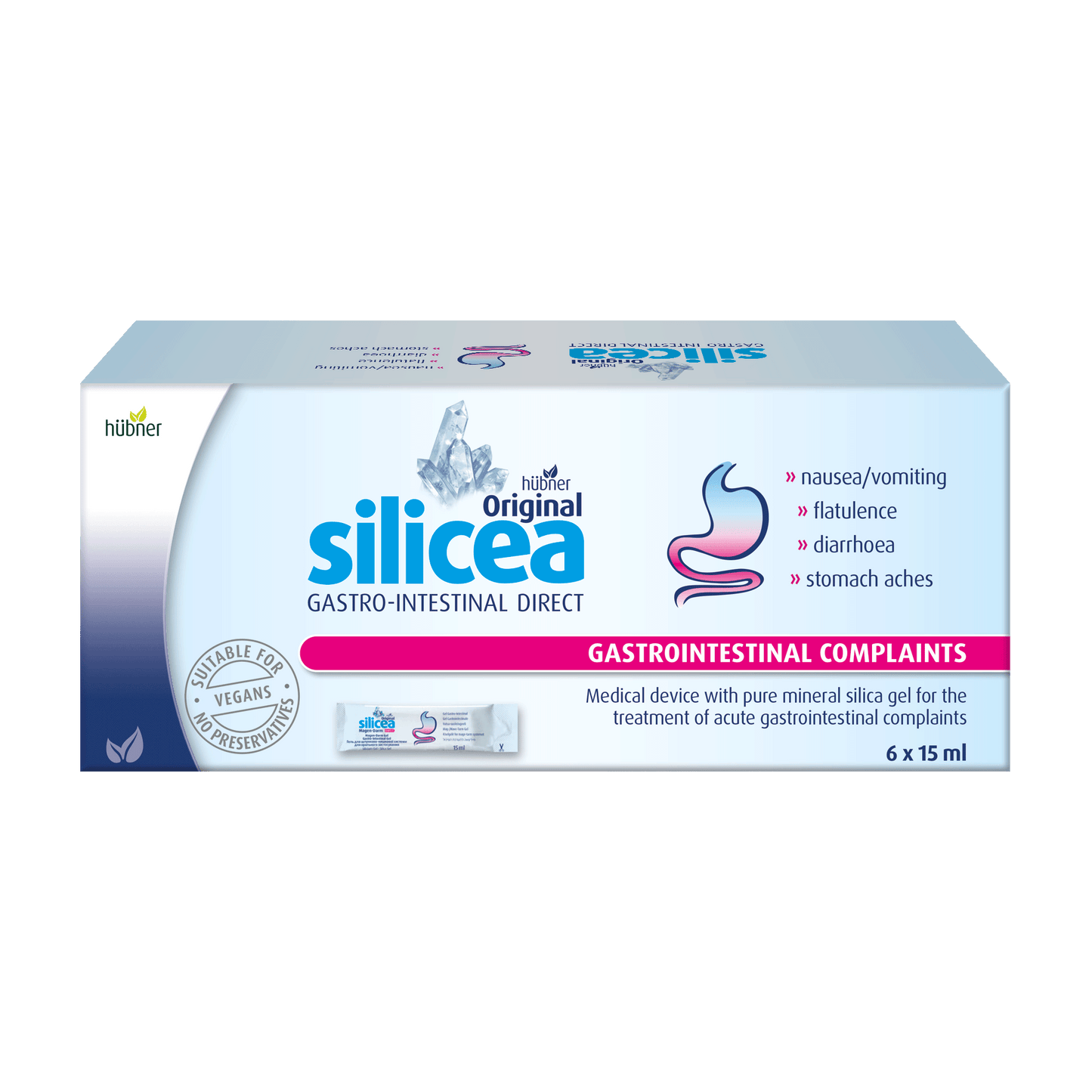 Hubner Silicea Gasto 6 Sachets Travel Pack New!