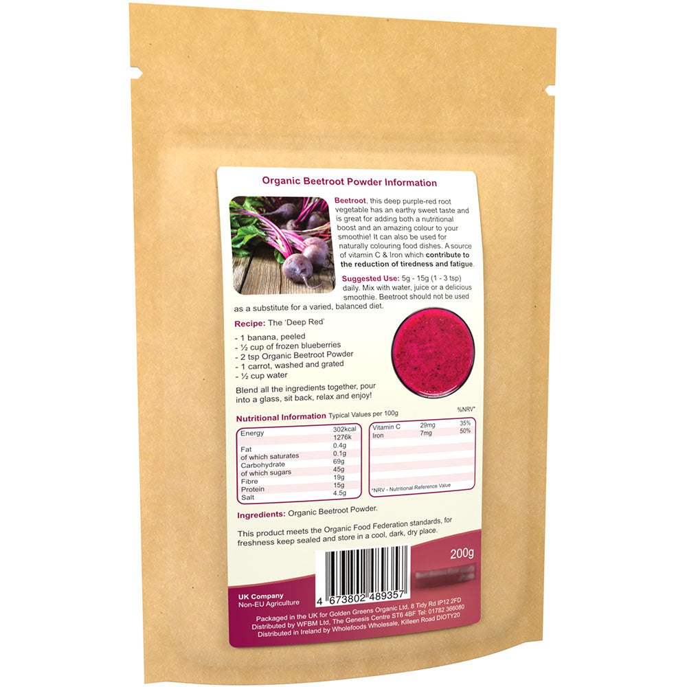 Golden Greens Organic Beetroot Powder 200gm