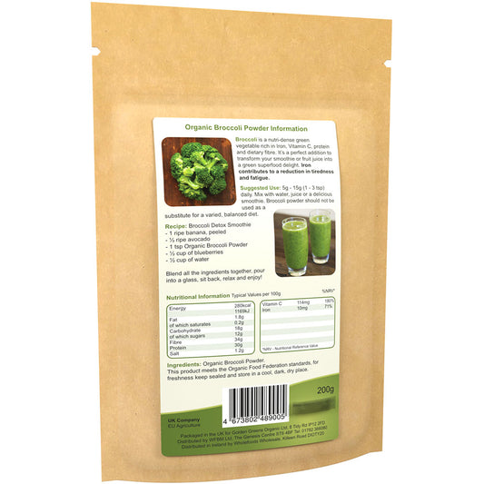 Golden Greens Organic Broccoli Powder 200gm