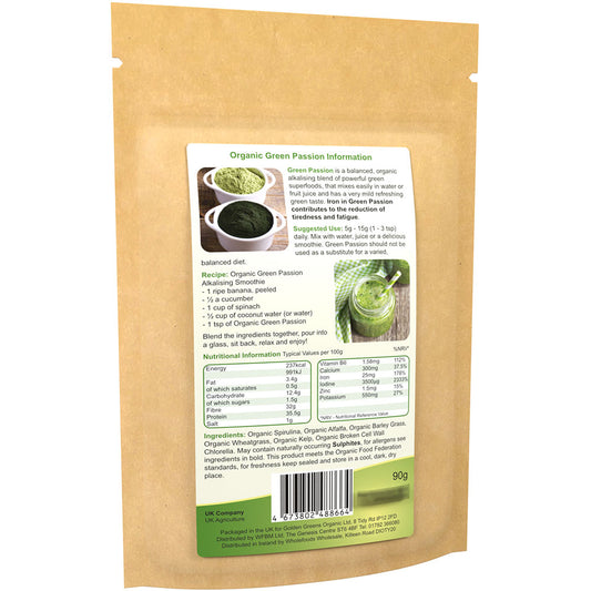 Golden Greens Organic Green Passion Powder 90gm