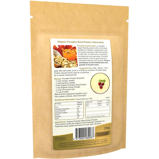 Golden Greens Organic Pumpkin Seed Protein Powder 250gm