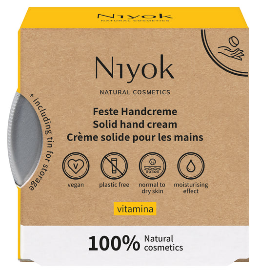 Solid hand cream