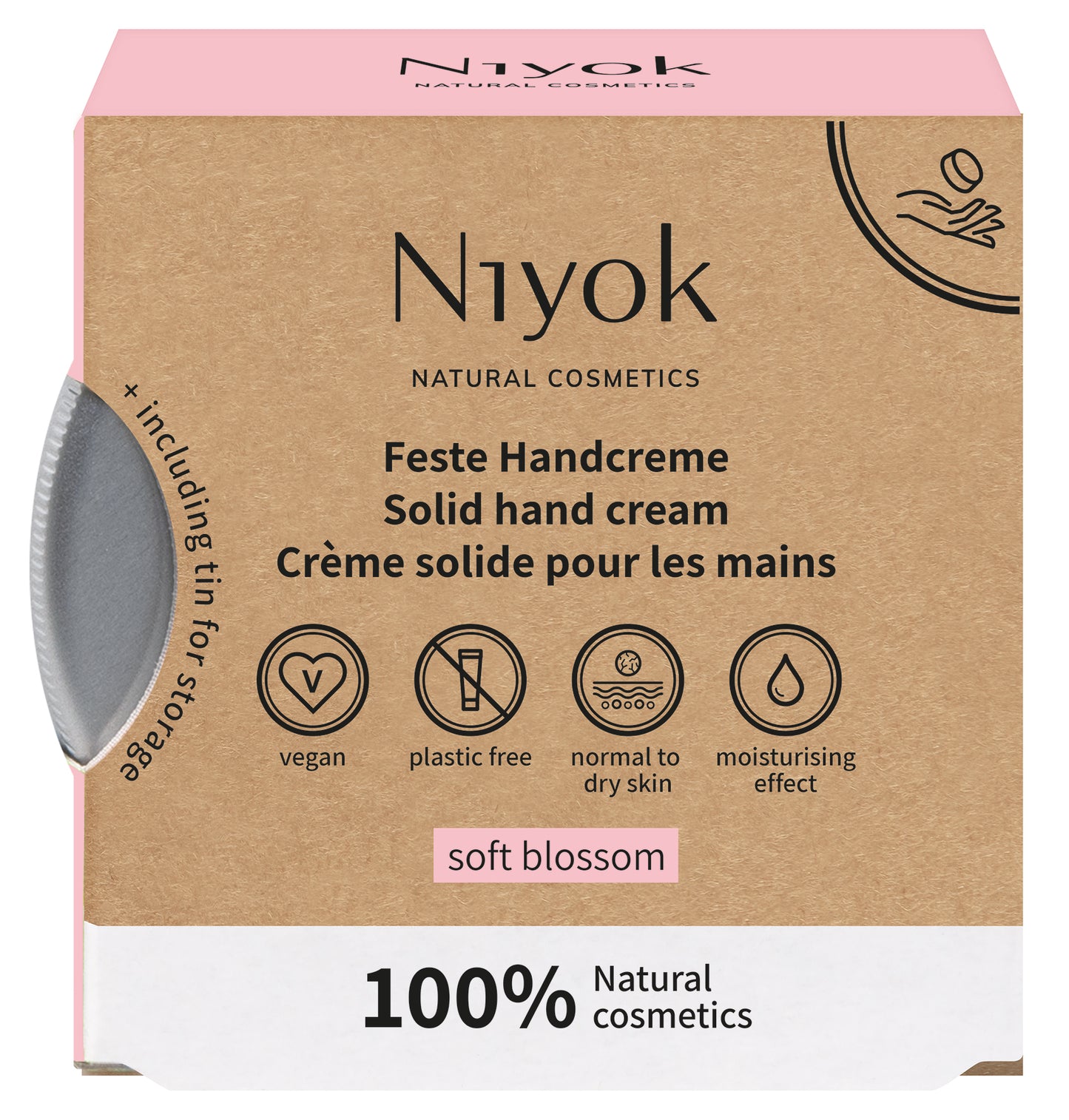 Solid hand cream