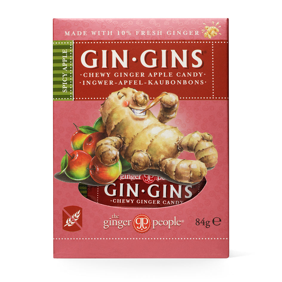 Gin Gins Spicy Apple Chewy Ginger 84gm