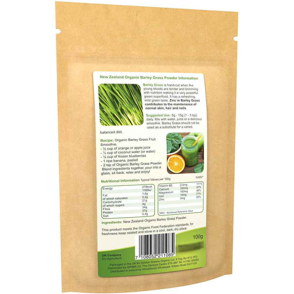 Golden Greens Organic Barley Grass Powder 100gm