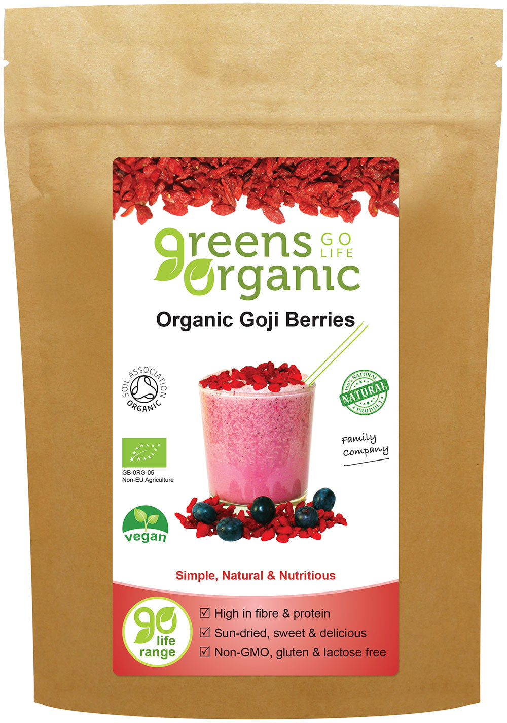 Golden Greens Organic Goji Berries 100gm