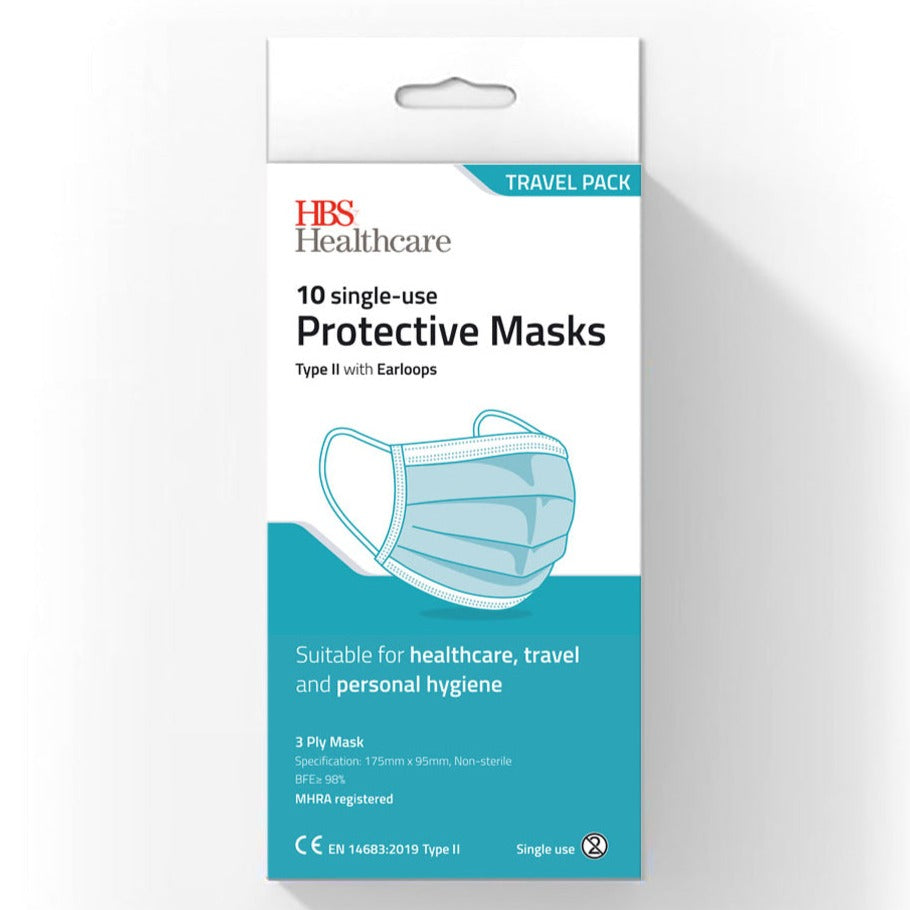 Face Masks Type II - 10 Pack
