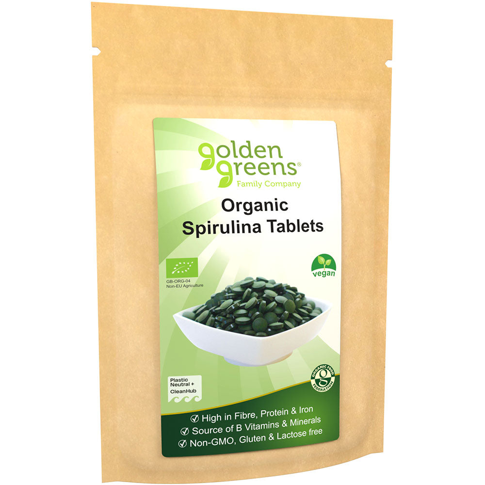 Golden Greens Organic Spirulina 120 Tablets