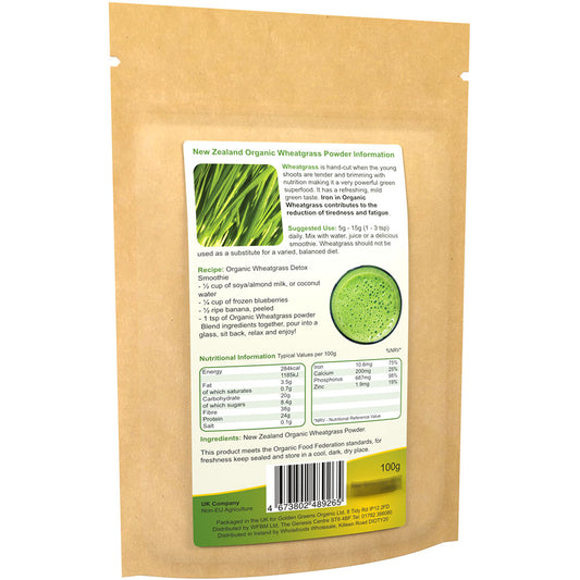 Golden Greens Organic New Zealand Wheatgrass Powder 100gm