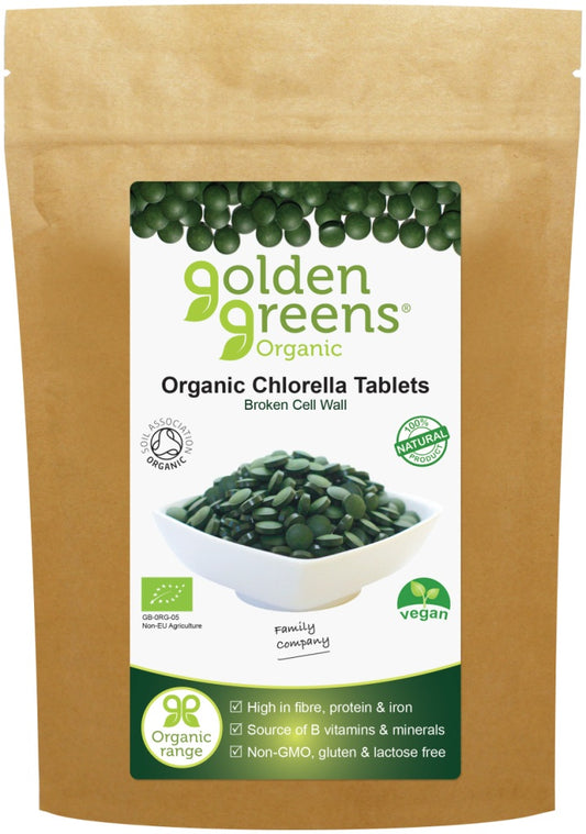 Golden Greens Organic Chlorella Tablets 450 pack