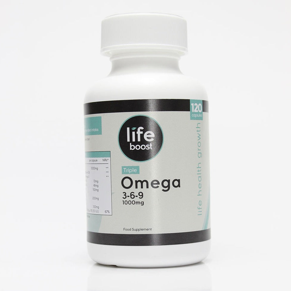 Life Boost Omega 3 + 6 + 9 1000mg (120 Capsules)