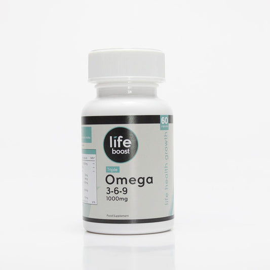 Life Boost Omega 3 + 6 + 9 1000mg (60 Capsules)